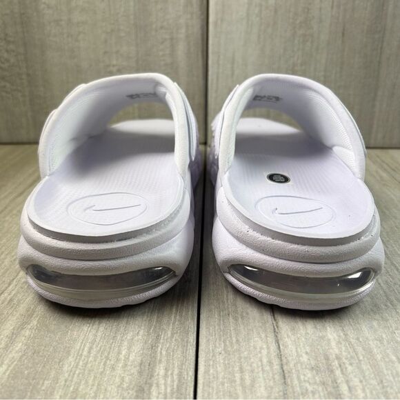 NEW Nike Air More Uptempo White Slides Shoes Sandals fd9884-101 Men’s Size 9 - Picture 7 of 10